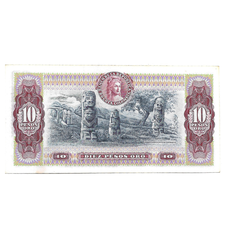 Colombia 10 Pesos Oro 1980 NO UNC