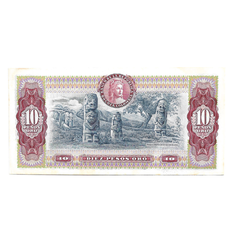Colombia 10 Pesos Oro 1980 Serie AZ NO UNC
