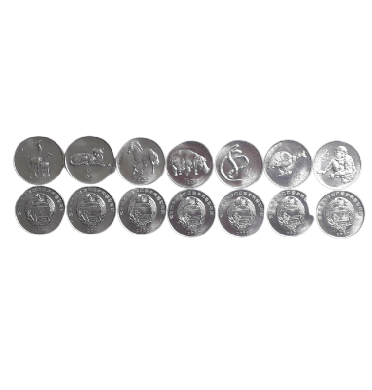 Set de Corea del Norte 7 monedas 1/2 Chon 2002