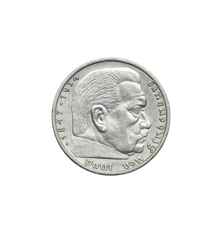 Alemania 5 Reichsmark 1935-1936 Ley 900. NO UNC