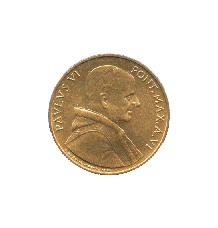 Ciudad del Vaticano 20 liras 1968 NO UNC