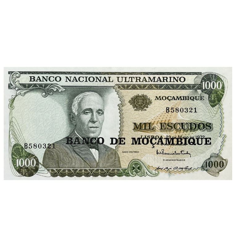 Mozambique 1.000 Escudos 1972 NO UNC