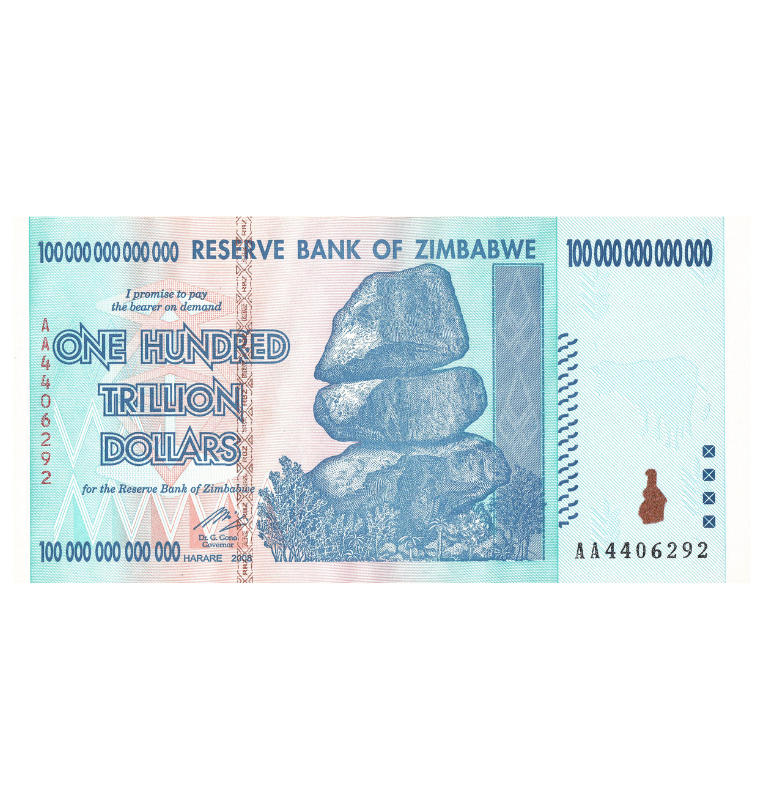 Zimbabue 100.000.000.000.000 Dolares 2008 P91