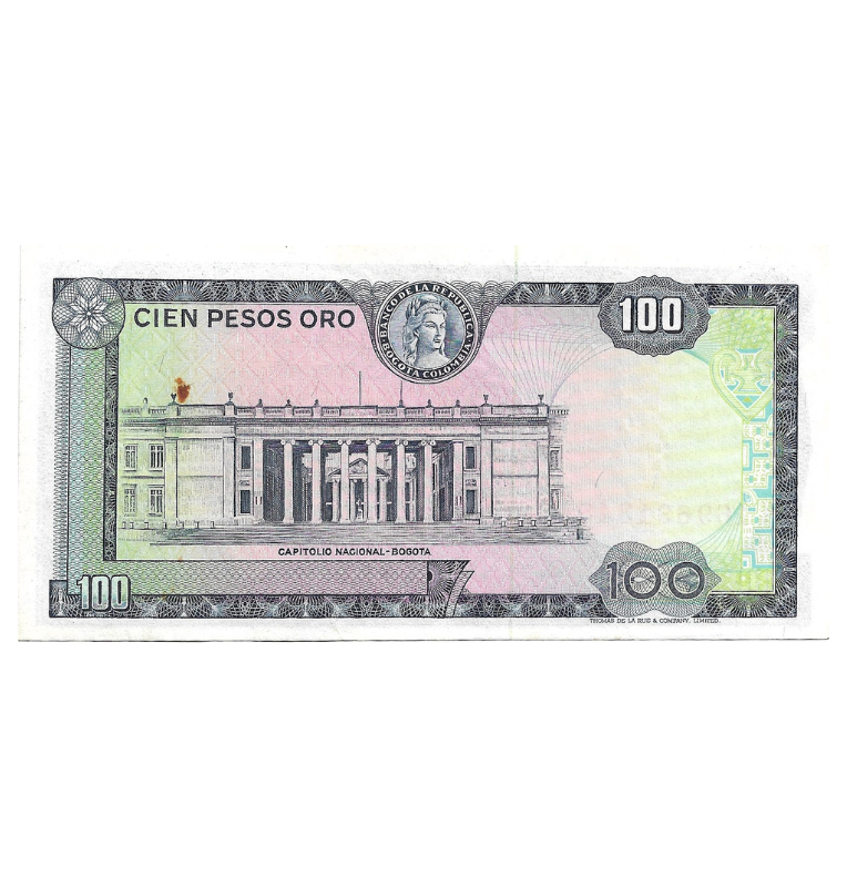 Colombia 100 Pesos Oro 1973 NO UNC