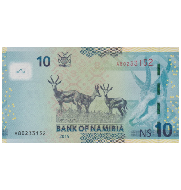 Namibia 10 Dólares 2015 Pick 16