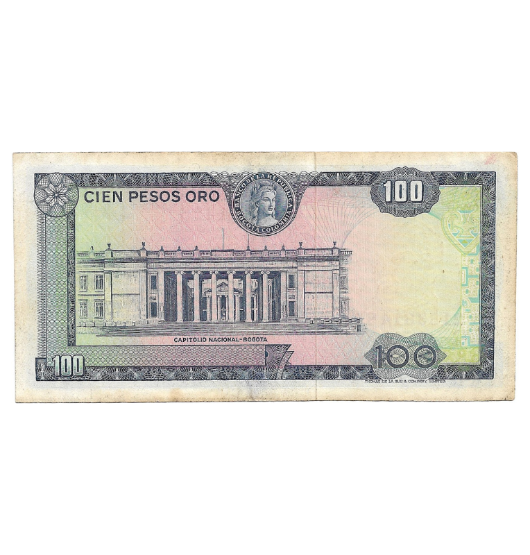 Colombia 100 Pesos Oro 1974 NO UNC