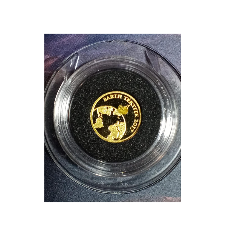 Chad 3.000 Francos 2017 – Golden Meteorite “Tierra” – Oro .999, 0,5 g