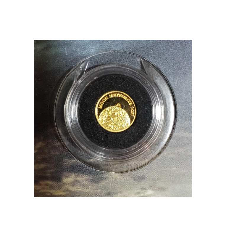 Chad 3.000 Francos 2017 – Golden Meteorite “Moon” – Oro .999, 0,5 g