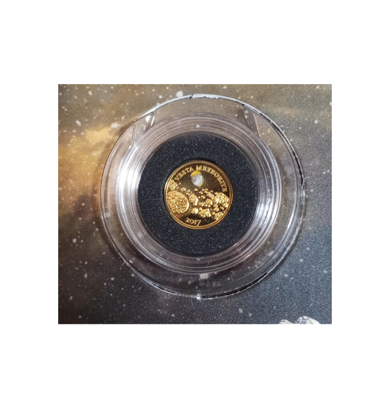 Chad 3.000 Francos 2017 – Golden Meteorite “Vesta” – Oro .999, 0,5 g