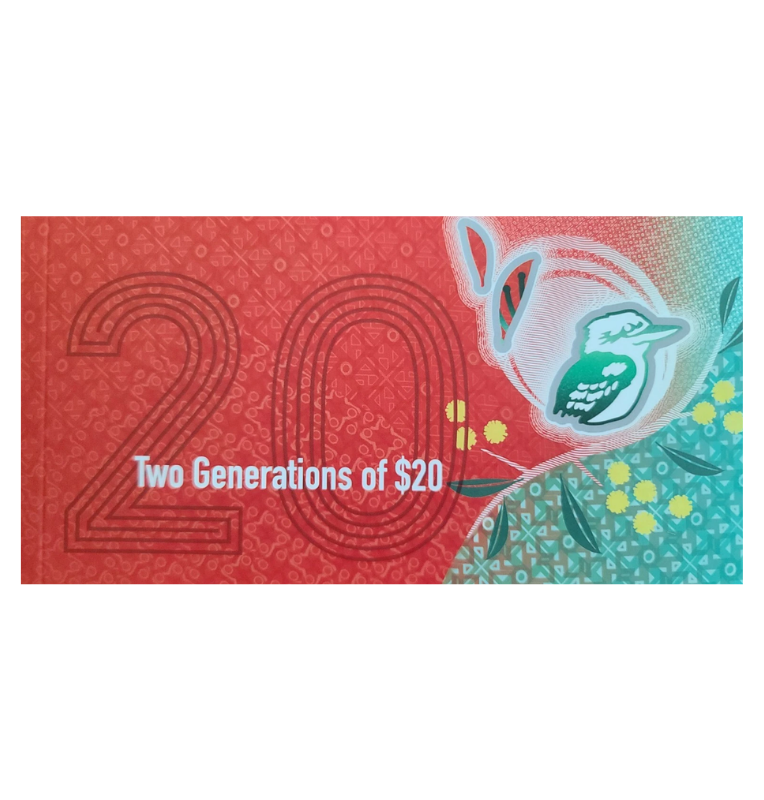 Australia Dos Generación 20 Dólares 2013/2019 P64b 59h - Polímero con Carpeta