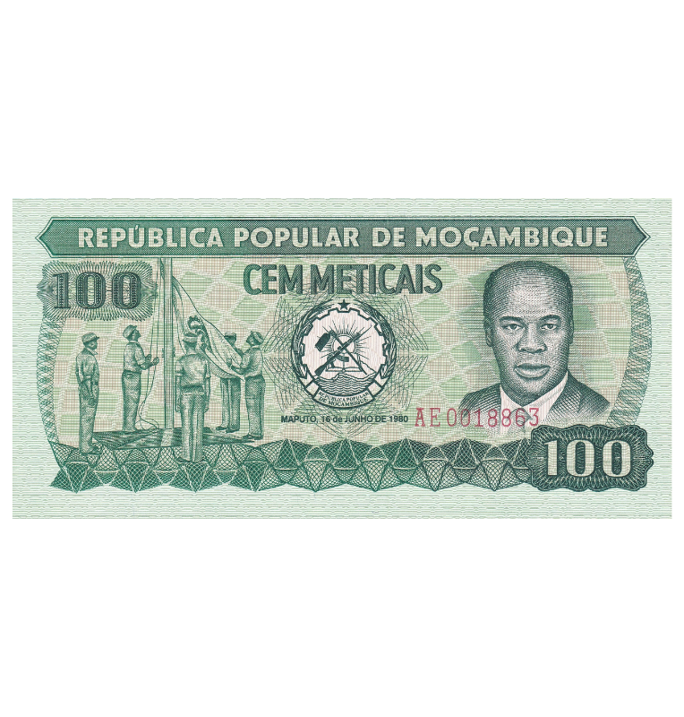 Mozambique 100 Meticales 1980 Pick 126