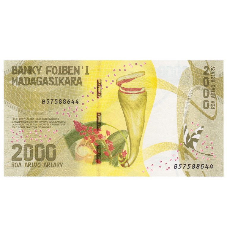 Madagascar 2.000 Ariary 2017 ND Pick 101