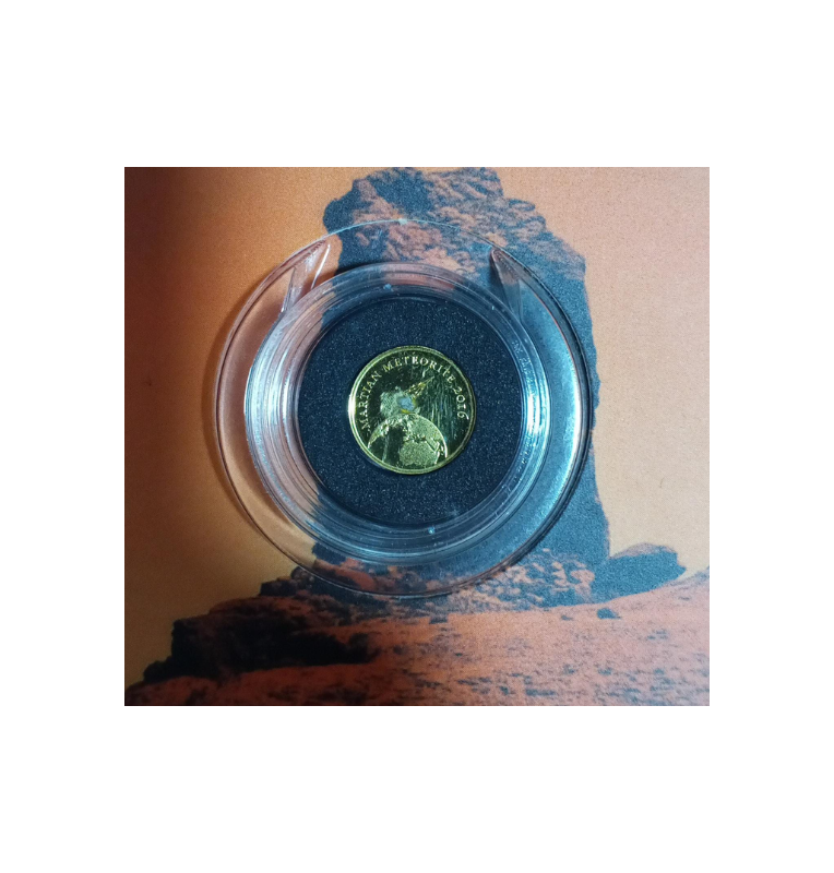 Chad 3.000 Francos 2017 – Golden Meteorite “Mars” – Oro .999, 0,5 g