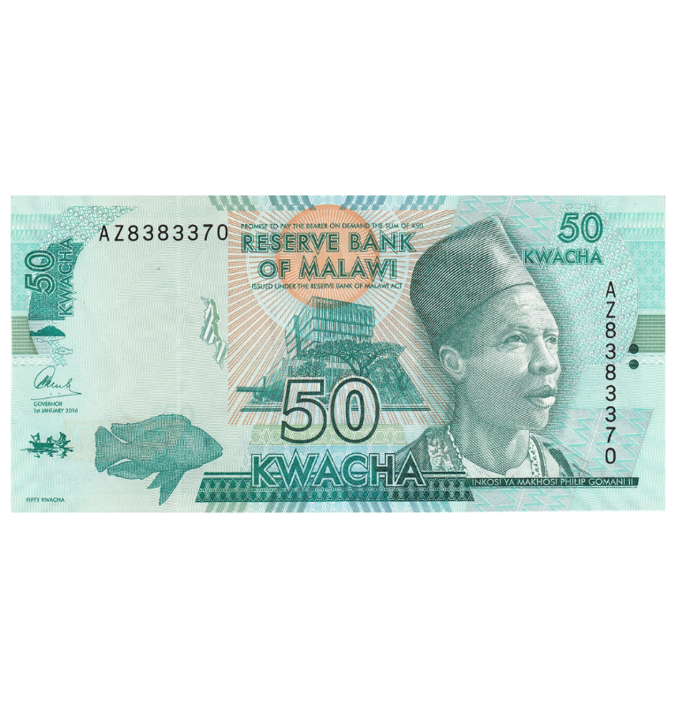 Malawi 50 Kwacha 2017 Pick 64