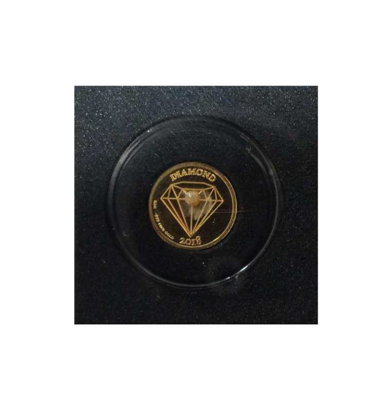 Senegal 250 Francos 2018 – Carats & Gold Diamond – Oro 999 con Diamante Genuino