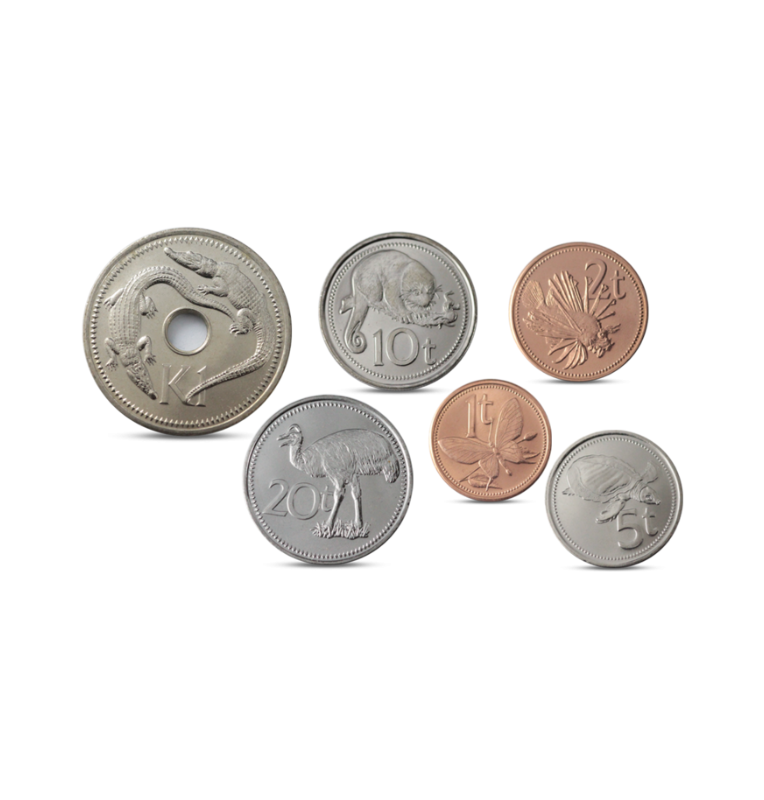 Papua Nueva Guinea set de 6 monedas