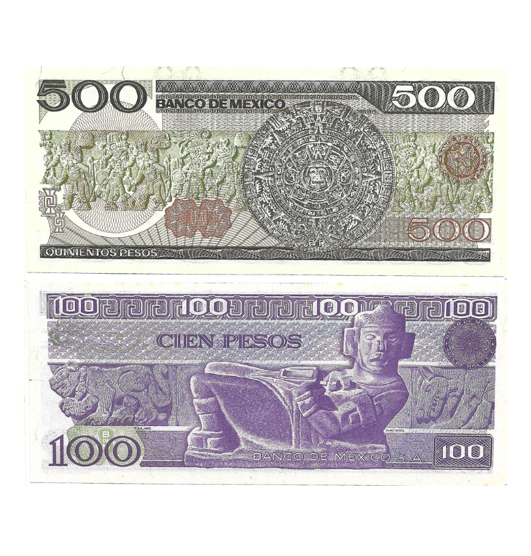 Mexico set de 6 billetes