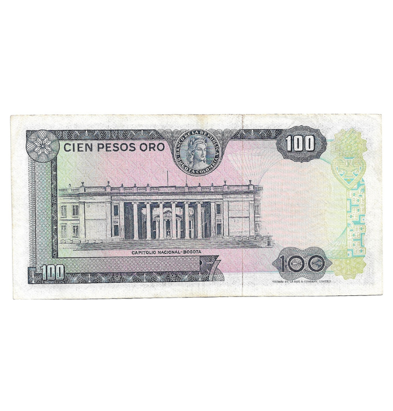 Colombia 100 Pesos Oro 1969 NO UNC