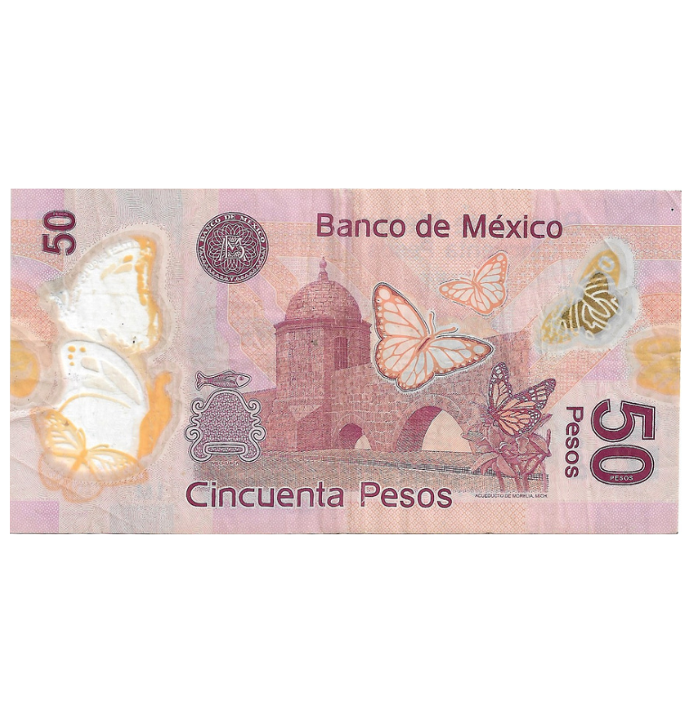 Mexico 50 Pesos 2014 NO UNC (Circulado)