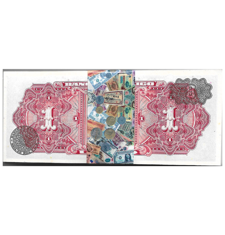 Mexico Fajo 1 Peso 1967 (NO consecutivo)