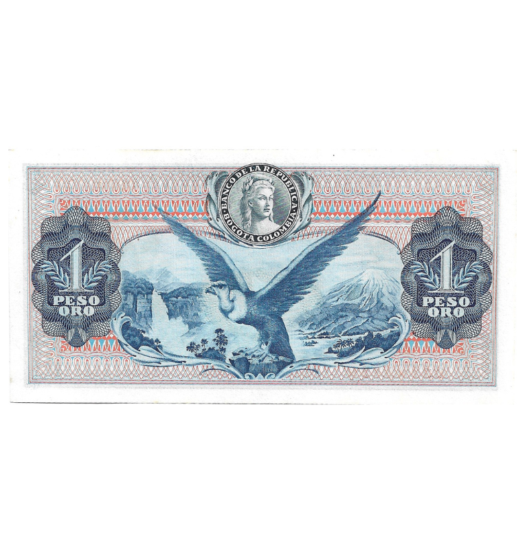 Colombia 1 Peso Gold 1974. They have stains