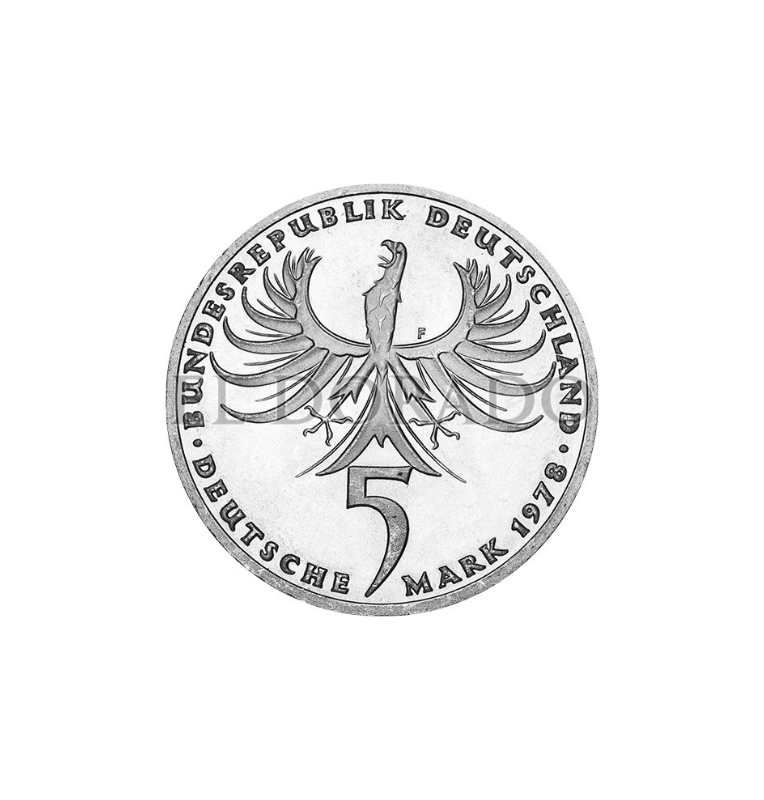 Alemania  5 Marcos Año 1978 KM 148 Emisión conmemorativa 225 aniversario de la muerte de Balthasar Neumann