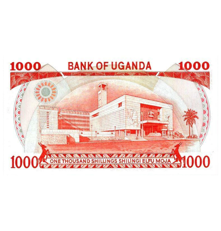 Uganda 1000 Shillings 1986 Pick 26