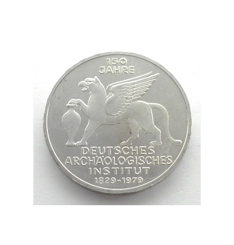 Alemania  5 Marcos Año 1979 KM 150 Emisión conmemorativa 150 aniversario - Instituto Arqueológico Alemán