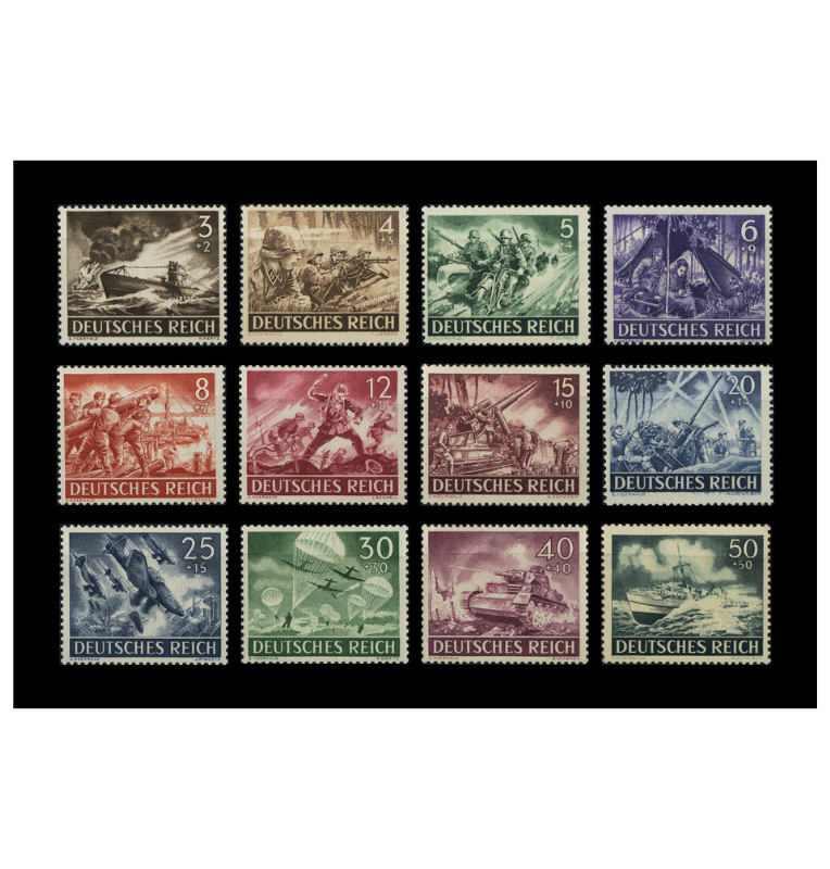 Alemania colección de sellos del día de la Wehrmacht de 1943
