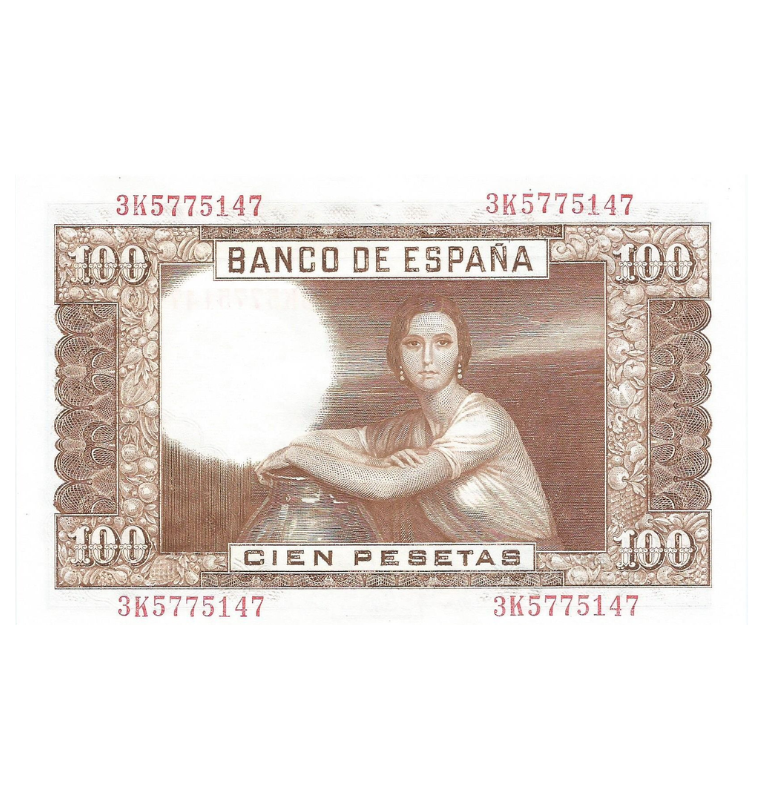 España 100 Pesetas 1953 Pick 145a