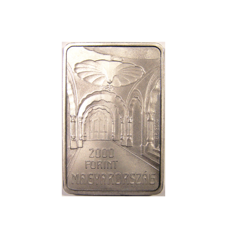 Hungría 2.000 Florines 2014 Edición conmemorativa Centenario de la muerte de Ödön Lechner
