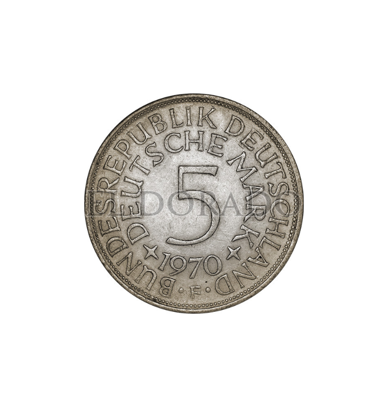 Alemania  5 Marcos Año 1970 KM 112 Ley 625 NO UNC
