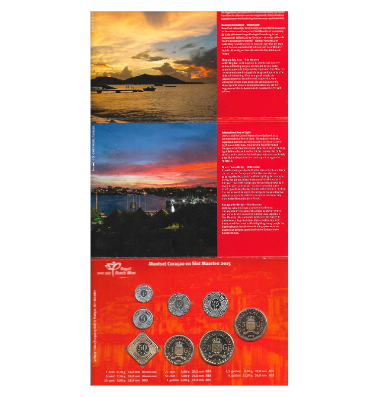 Antillas Holandesas Set de monedas 2015