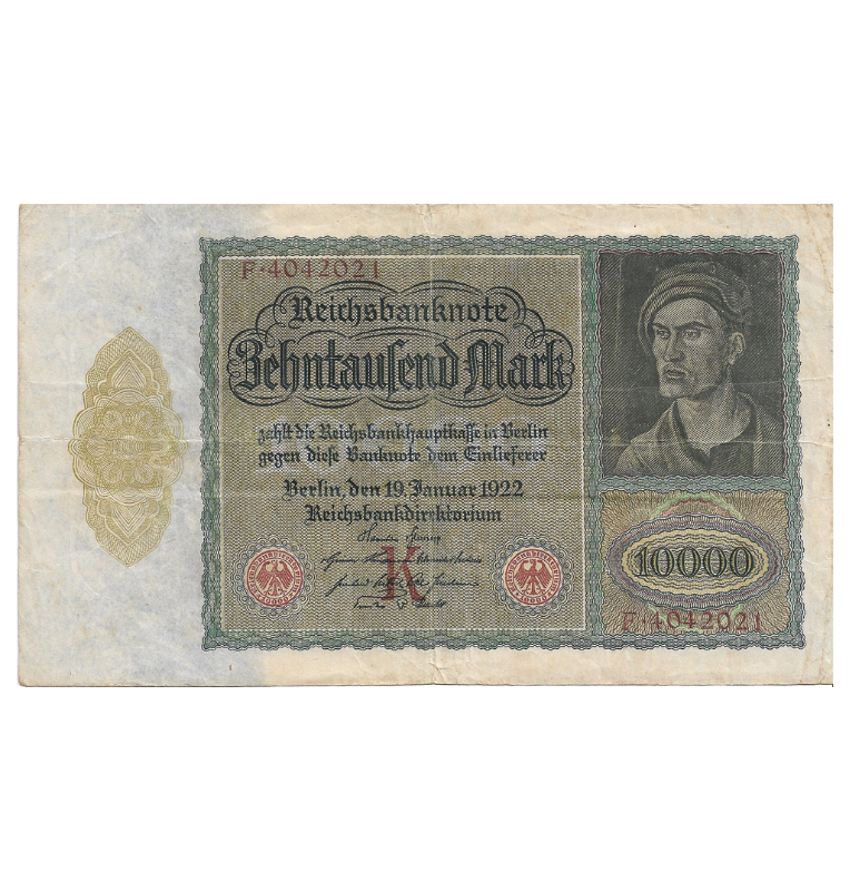 Alemania 10.000 Marcos 1922 Pick 70 (NO UNC)