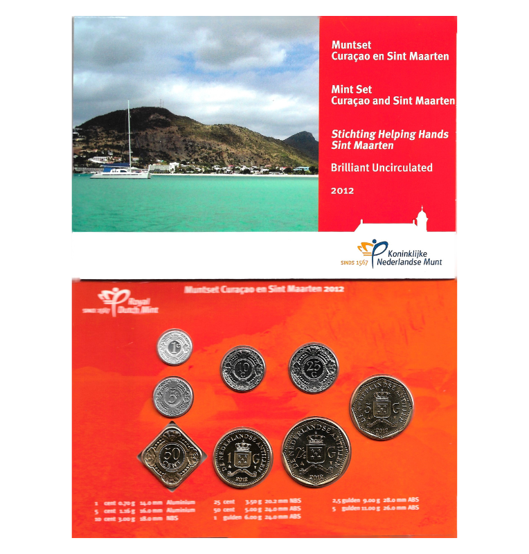 Antillas Holandesas set de monedas 2012
