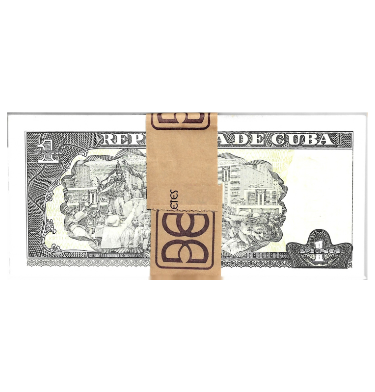 Cuba 1 Peso 2016 Fajo (Tiene manchas)