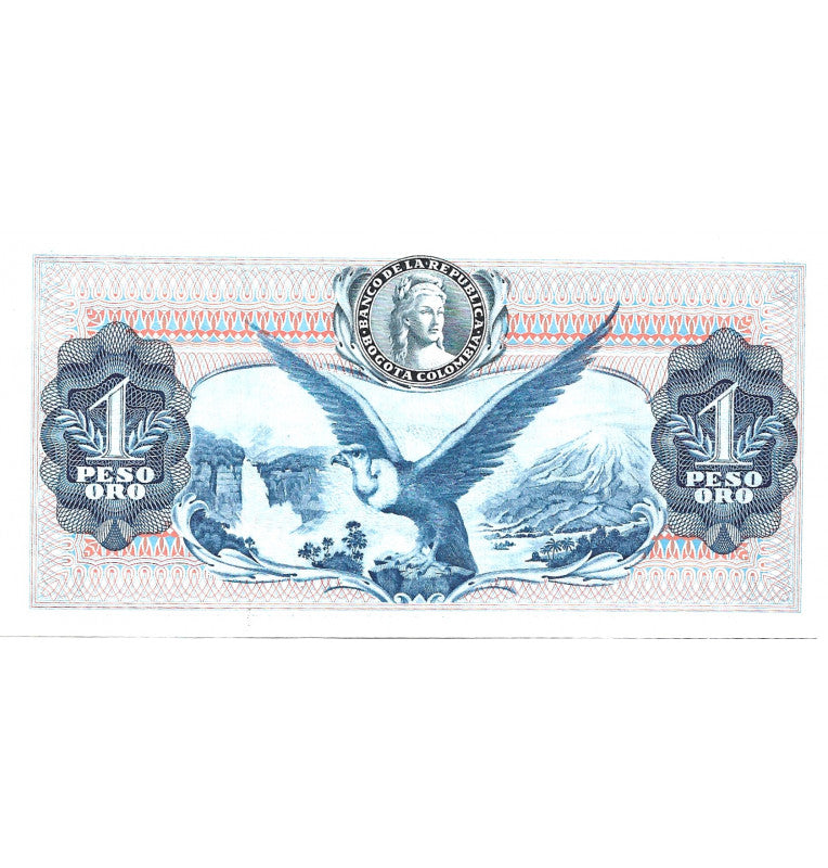 Colombia 1 Peso Oro 1974. Tienen manchas