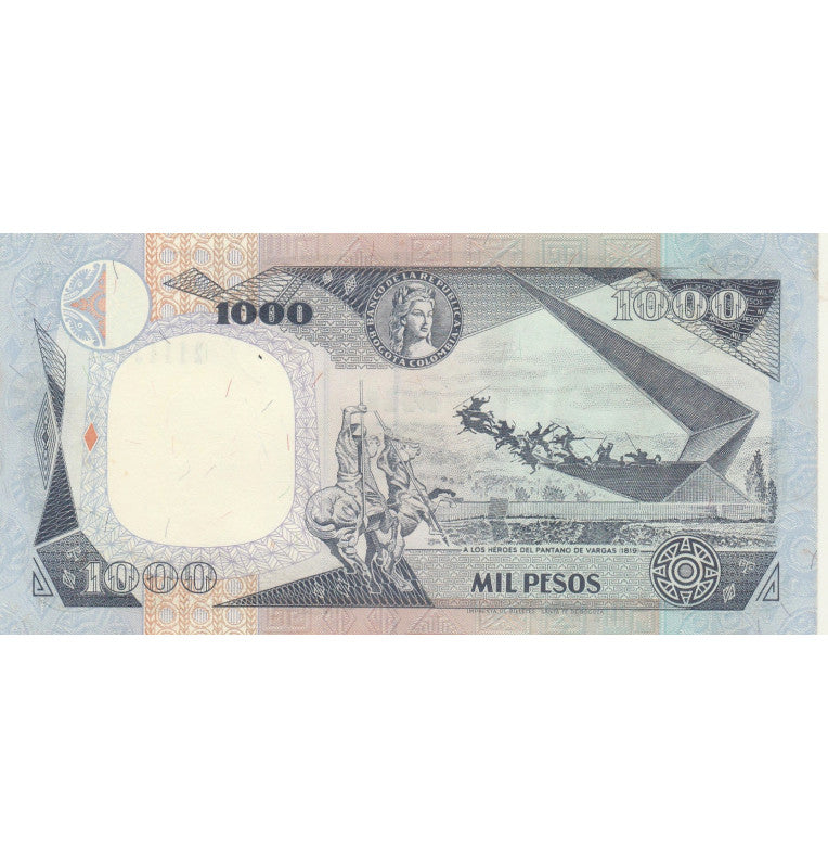 Colombia 1,000 Pesos 1995 Pick 438 NO UNC