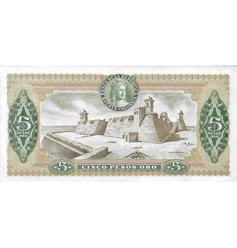 Colombia 5 Pesos Gold 1979 (Number under 250) NOT UNC