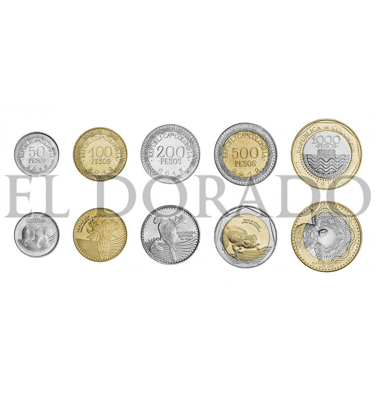 Colombia 50, 100, 200, 500, 1000 Pesos 2018-2021-2022
