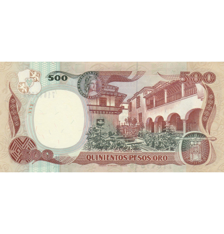 Colombia 500 Pesos Oro 1990 Pick 431d NO UNC
