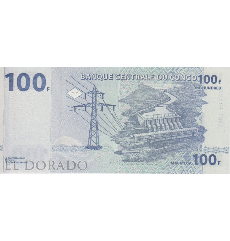 Congo 100 Francs 2000 Pick 92a