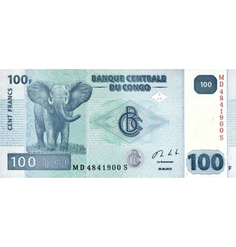 Congo 100 Francs 2013 Pick 98b