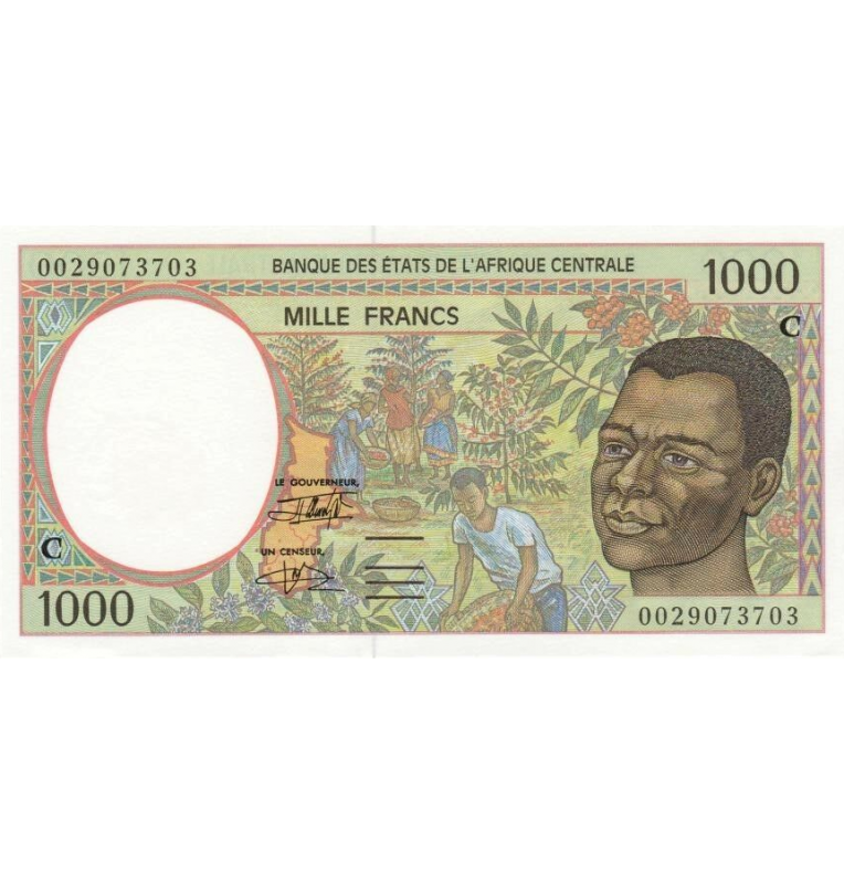 Congo 1000 Francs 2000 ND Pick 102 cg
