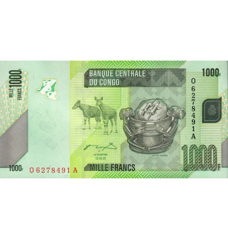 Congo 1,000 Francs 2005 Pick 101a