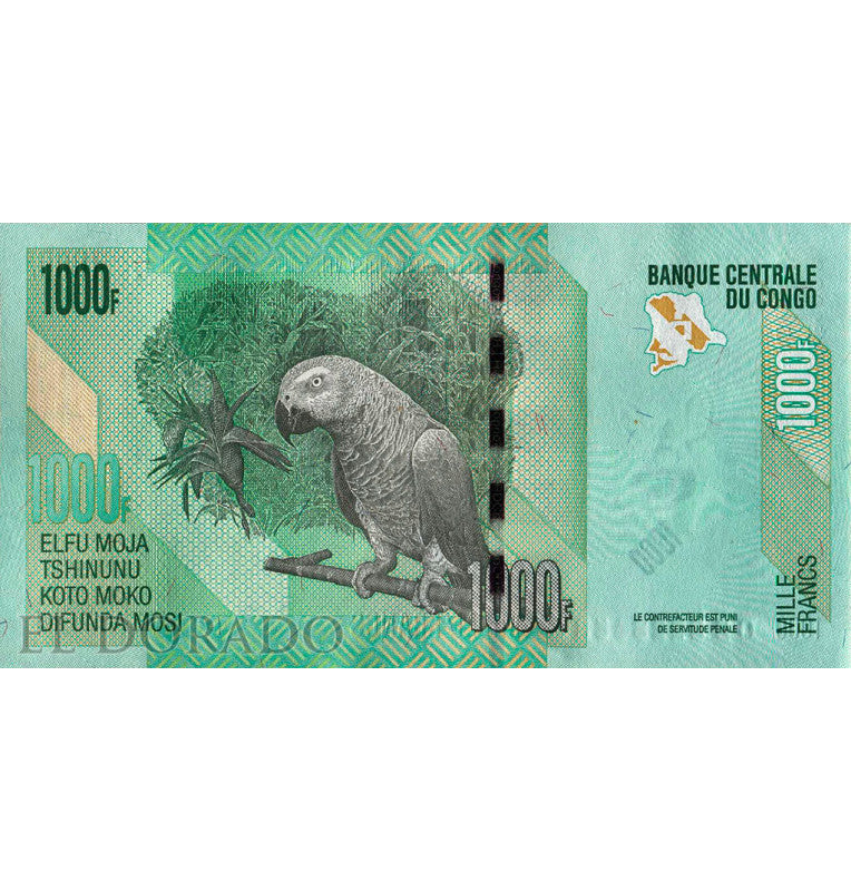 Congo 1,000 Francs 2013 Pick 101b