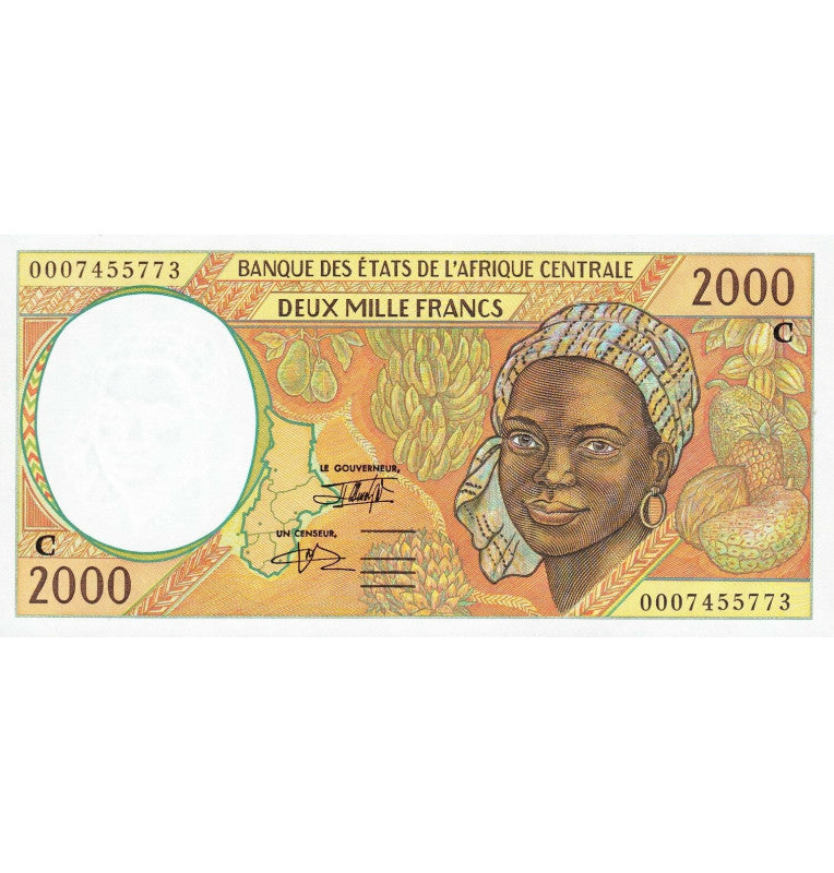 Congo 2,000 Francs 2000 Pick 103Cg