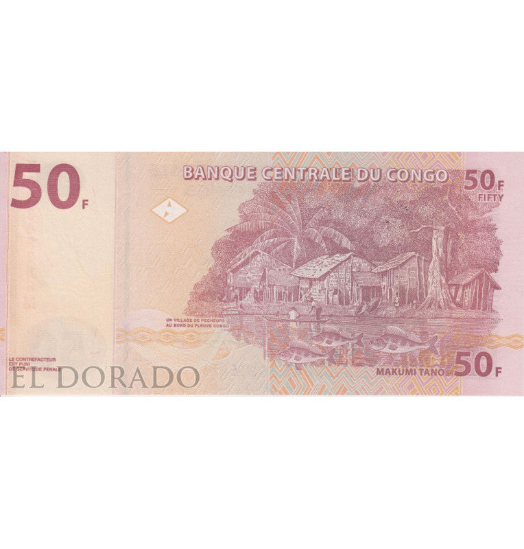 Congo 50 Francs 2000 Pick 91A