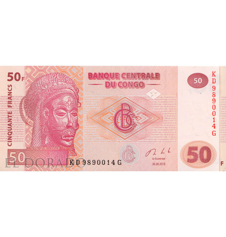 Congo 50 Francs 2013 Pick 97A