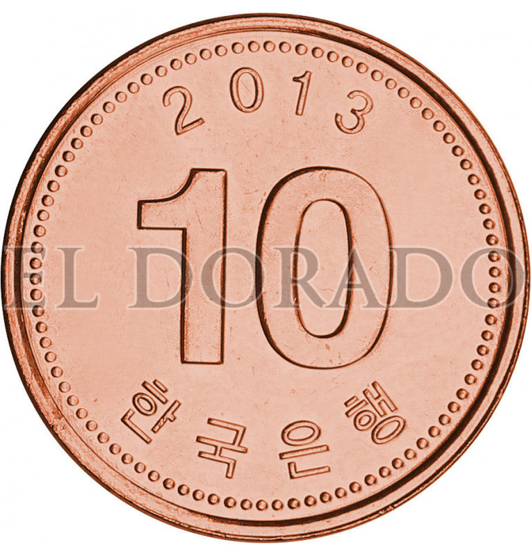 South Korea 10 Won 2006-2016 KM 103